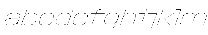 StardustVAR SemiExpandedHairlineItalic Instance FONT