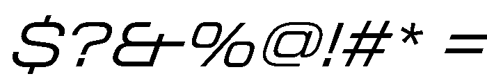 StardustVAR SemiExpandedLightItalic Instance Font OTHER CHARS