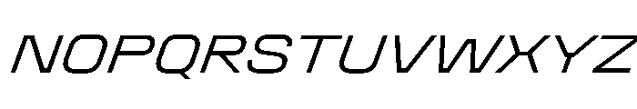 StardustVAR SemiExpandedLightItalic Instance Font UPPERCASE