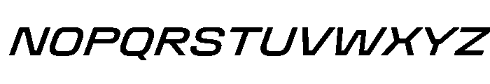 StardustVAR SemiExpandedMediumItalic Instance Font UPPERCASE