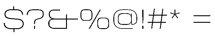 StardustVAR SemiExpandedThin Instance Font OTHER CHARS