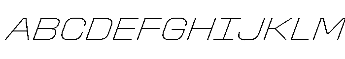 StardustVAR SemiExpandedThinItalic Instance F922c29a Font UPPERCASE