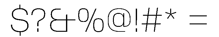 StardustVAR Thin Instance Font OTHER CHARS