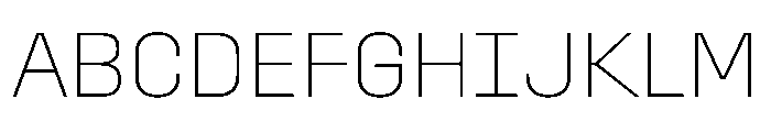 StardustVAR Thin Instance Font UPPERCASE