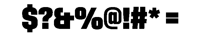StardustVAR UltraCondensedBlack Instance Font OTHER CHARS