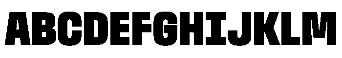 StardustVAR UltraCondensedBlack Instance Font UPPERCASE