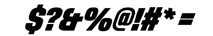 StardustVAR UltraCondensedBlackItalic Instance Font OTHER CHARS