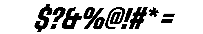 StardustVAR UltraCondensedBoldItalic Instance Font OTHER CHARS