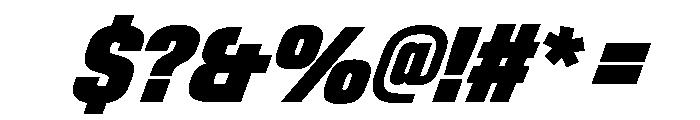StardustVAR UltraCondensedExtraBlackItalic Instance Font OTHER CHARS