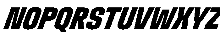 StardustVAR UltraCondensedExtraBoldItalic Instance Font UPPERCASE