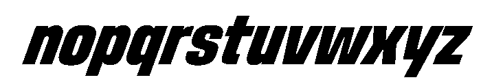 StardustVAR UltraCondensedExtraBoldItalic Instance Font LOWERCASE
