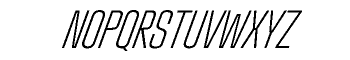 StardustVAR UltraCondensedExtraLightItalic Instance 840e713d Font UPPERCASE