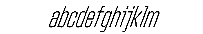 StardustVAR UltraCondensedExtraLightItalic Instance 840e713d FONT