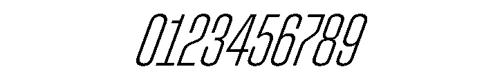StardustVAR UltraCondensedExtraLightItalic Instance Font OTHER CHARS