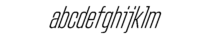StardustVAR UltraCondensedExtraLightItalic Instance FONT