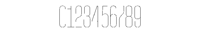 StardustVAR UltraCondensedHairline Instance Font OTHER CHARS