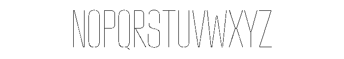 StardustVAR UltraCondensedHairline Instance Font UPPERCASE