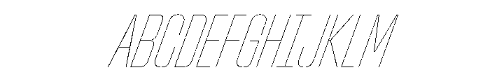 StardustVAR UltraCondensedHairlineItalic Instance D36f8997 Font UPPERCASE