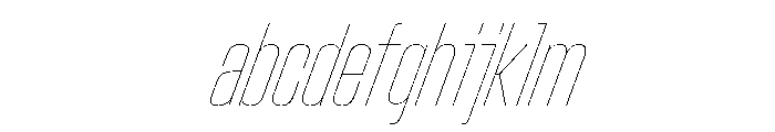 StardustVAR UltraCondensedHairlineItalic Instance D36f8997 FONT