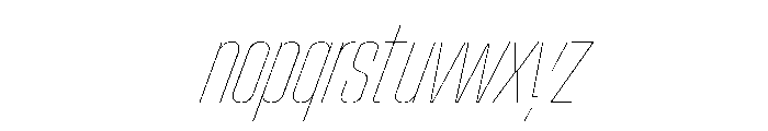 StardustVAR UltraCondensedHairlineItalic Instance D36f8997 Font LOWERCASE