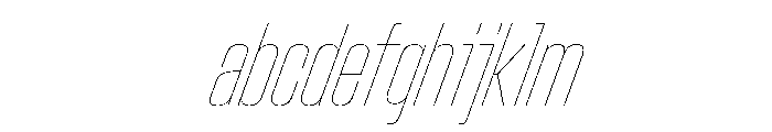 StardustVAR UltraCondensedHairlineItalic Instance FONT
