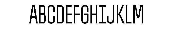 StardustVAR UltraCondensedLight Instance Font UPPERCASE