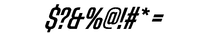 StardustVAR UltraCondensedMediumItalic Instance Font OTHER CHARS