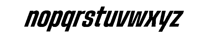 StardustVAR UltraCondensedSemiBoldItalic Instance 532de5c8 Font LOWERCASE