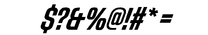StardustVAR UltraCondensedSemiBoldItalic Instance Font OTHER CHARS