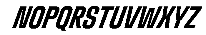 StardustVAR UltraCondensedSemiBoldItalic Instance Font UPPERCASE