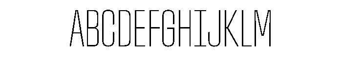 StardustVAR UltraCondensedThin Instance 0fc31869 Font UPPERCASE