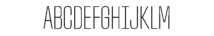 StardustVAR UltraCondensedThin Instance Font UPPERCASE
