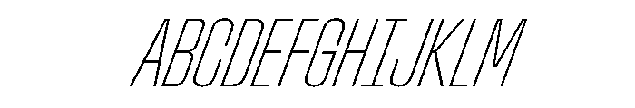 StardustVAR UltraCondensedThinItalic Instance 88ace602 Font UPPERCASE