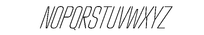 StardustVAR UltraCondensedThinItalic Instance 88ace602 Font UPPERCASE