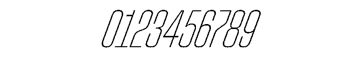 StardustVAR UltraCondensedThinItalic Instance Font OTHER CHARS