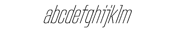 StardustVAR UltraCondensedThinItalic Instance FONT