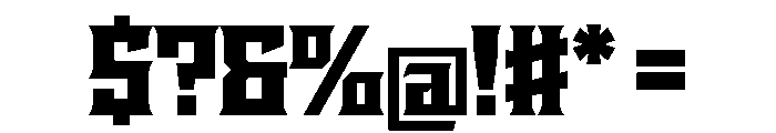 Staten Black Instance Font OTHER CHARS