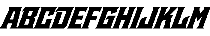 Staten BlackOblique Instance Font UPPERCASE