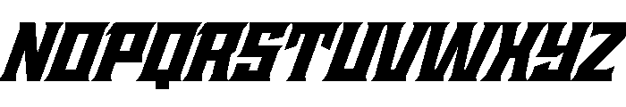 Staten BlackOblique Instance Font UPPERCASE