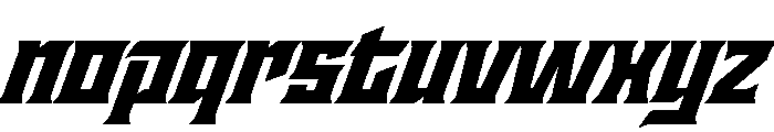 Staten BlackOblique Instance Font LOWERCASE
