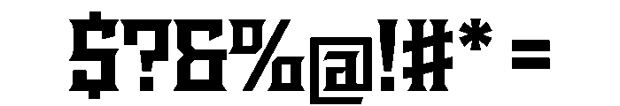 Staten Bold Instance Font OTHER CHARS