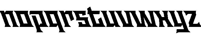 Staten BoldReverse Instance Font LOWERCASE