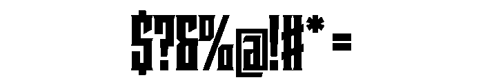 Staten CompressedBlack Instance Font OTHER CHARS