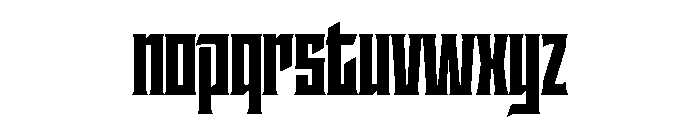 Staten CompressedBlack Instance Font LOWERCASE