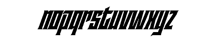 Staten CompressedBlackOblique Instance Font LOWERCASE