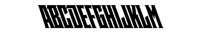 Staten CompressedBlackReverse Instance Font UPPERCASE