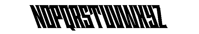 Staten CompressedBlackReverse Instance Font UPPERCASE