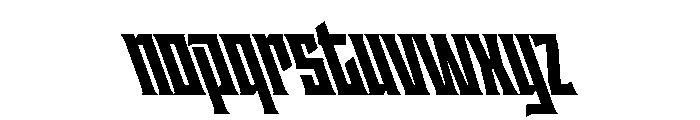 Staten CompressedBlackReverse Instance Font LOWERCASE