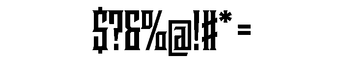 Staten CompressedBold Instance Font OTHER CHARS