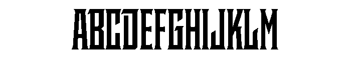 Staten CompressedBold Instance Font UPPERCASE